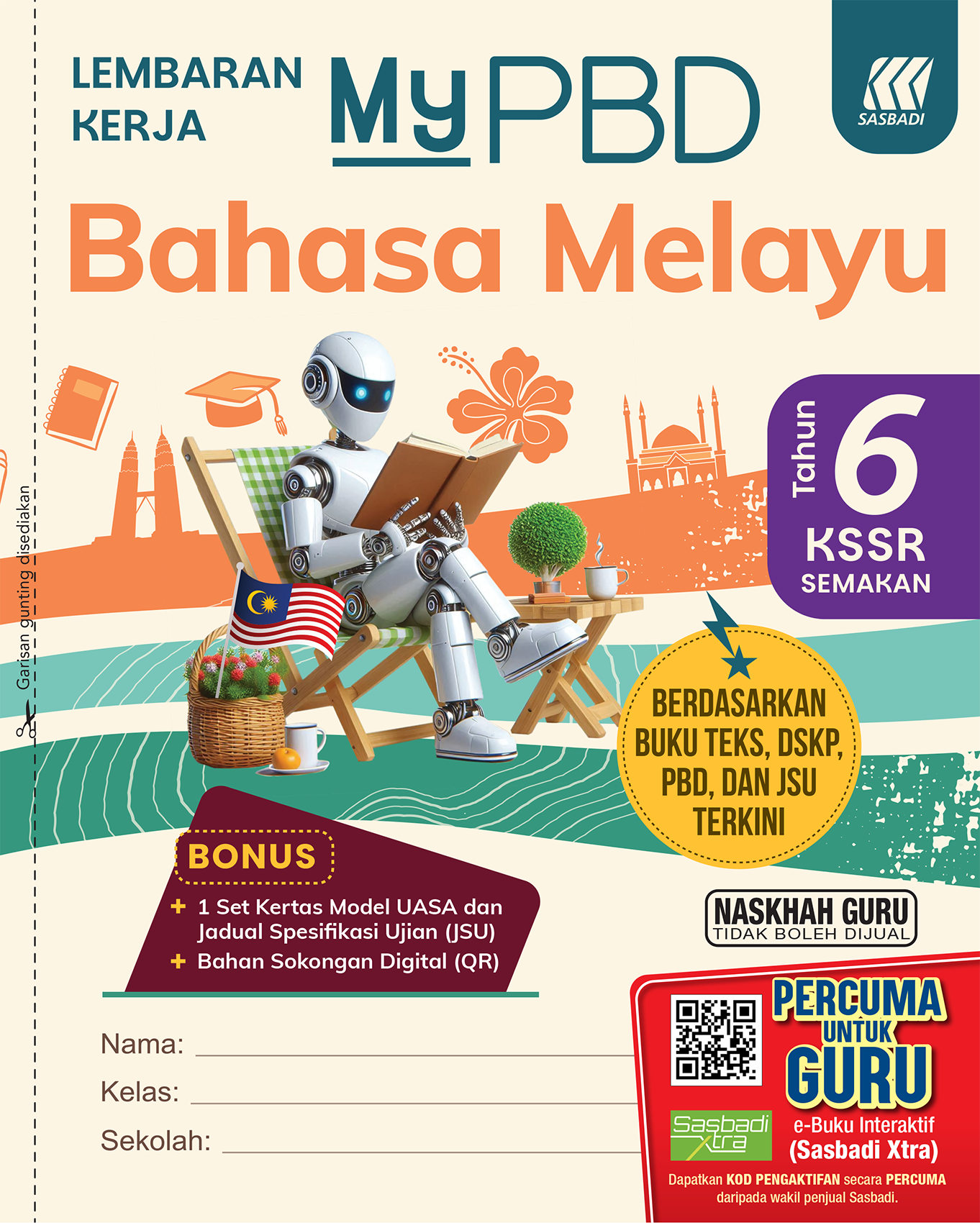 LEMBARAN KERJA MYPBD KSSR BM TAHUN 6 Cover